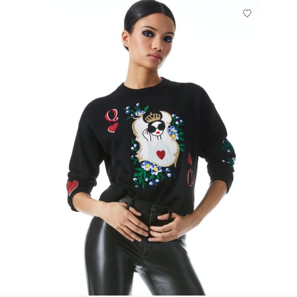 Alice + Olivia | Gleeson Embellished Pullover - Picture 2 of 12